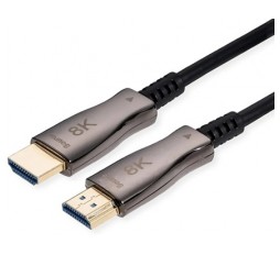 Slika proizvoda: ALUE HDMI 8K Ultra HD kabl+ Ethernet, M/M Active Optical (AOC), 7680x4320 @60Hz, 15 m, crni