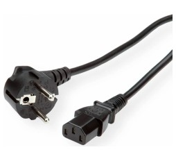 Product image: Kabl za napajanje PC-ja duzine 3m sa ravnim IEC i Schuko utikacem