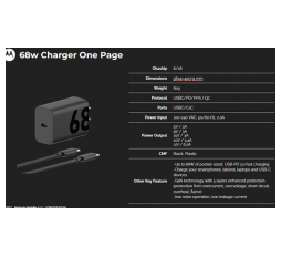 Slika proizvoda: MOTOROLA CHARGER 68W MC-682N