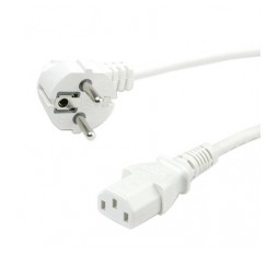 Slika proizvoda: Power Cable, straight IEC Conncector, white, 0.6m