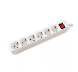 Product image: Produzni kabal sa 6 uticnica i osvijetljenim dvopolnim prekidacem 1.5m