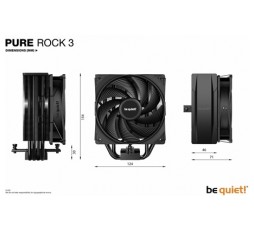 Product image: Pure Rock 3 Black, 120mm Pure Wings 3 4- pin PWM