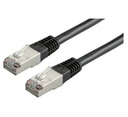 Product image: ROLINE Cat.6 (Class E) FTP kabl, S/FTP (PiMF), PoE, 0,3m crni