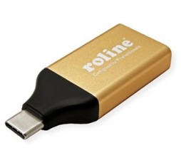 Slika proizvoda: ROLINE GOLD USB Type C - DisplayPort Adapter, 4096 x 2560 @60Hz (4K) v1.2, M/F