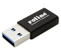 Slika proizvoda: ROLINE USB Type C - USB Type A Adapter, USB 3.2 Gen 1 SuperSpeed 5 Gbit/s (USB 3.1 Gen 1, USB 3.0) Type C - A, F/M