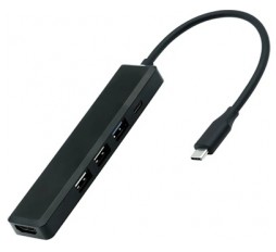 Slika proizvoda: STANDARD USB Type C Docking station 5-u-1,1x HDMI 4K30, 1x USB 3.0 Type A, 2x USB 2.0 Type A, 1x USB Type C PD (Power Delivery)