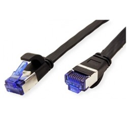 Product image: VALUE Cat.6A (Class EA) FTP kabl, U/FTP, extra-flat 5m, crni