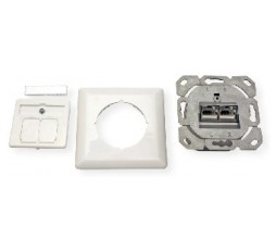 Product image: VALUE Cat.6A (Class EA) ugradna rj45 uticnica, STP, horizontal, white