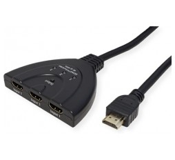 Slika proizvoda: VALUE HDMI 3-port switch, 3xHDMI F ulaz, 1x HDMI F izlaz