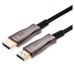 Slika proizvoda: VALUE HDMI 8K Ultra HD kabl+ Ethernet, M/M Active Optical (AOC), 7680x4320 @60Hz, 20 m, crni