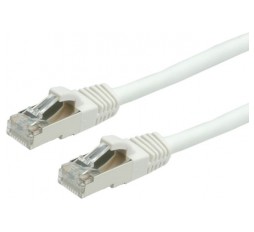 Product image: Value patch cable, Cat. 6, S/FTP, white, LS0H, 0.5m