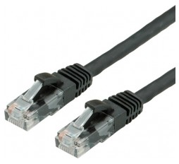 Product image: Value patch cable, Cat. 6, U/UTP, black, LS0H, 1.5m