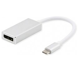 Slika proizvoda: VALUE USB Type C - DisplayPort Adapter, 3840 x 2160 @60Hz (4K, UHD-1)M/F, bijeli