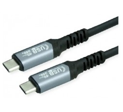 Product image: VALUE USB4 Gen3x2 kabl, C–C, M/M, 8K UHD-2, 40Gbit/s, 240W, 0.8 m, crni